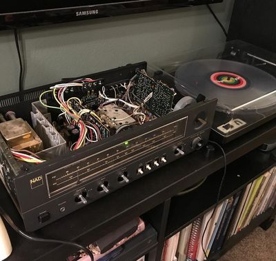 Working stereo, all lit up.