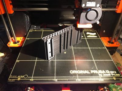 Printing the high-side end piece.