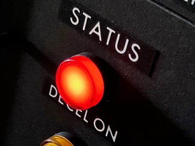 One of the LED indicators lit up.