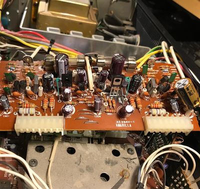 Closeup of power board.