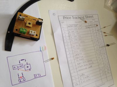 Building the amplifier circuit to advance the master clock. An output pin on the Pi will close a transistor to supply a more oomphy pulse to the clock.