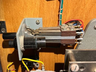 Closeup of switches.