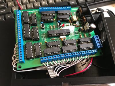 Using ribbon cable to connect the decoder board to the individual solenoids.
