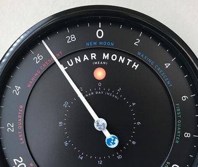 Lunar clock closeup.