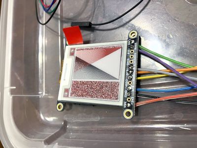 The e-ink display.