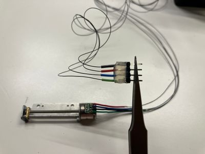 Connector rebuilt with stress relief.