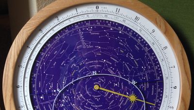 Planisphere clock